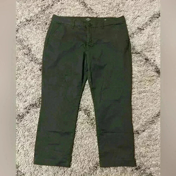 Olive green pants size 16P St Johns Bay (P240) - Picture 1 of 7